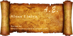 Alexa Elmira névjegykártya